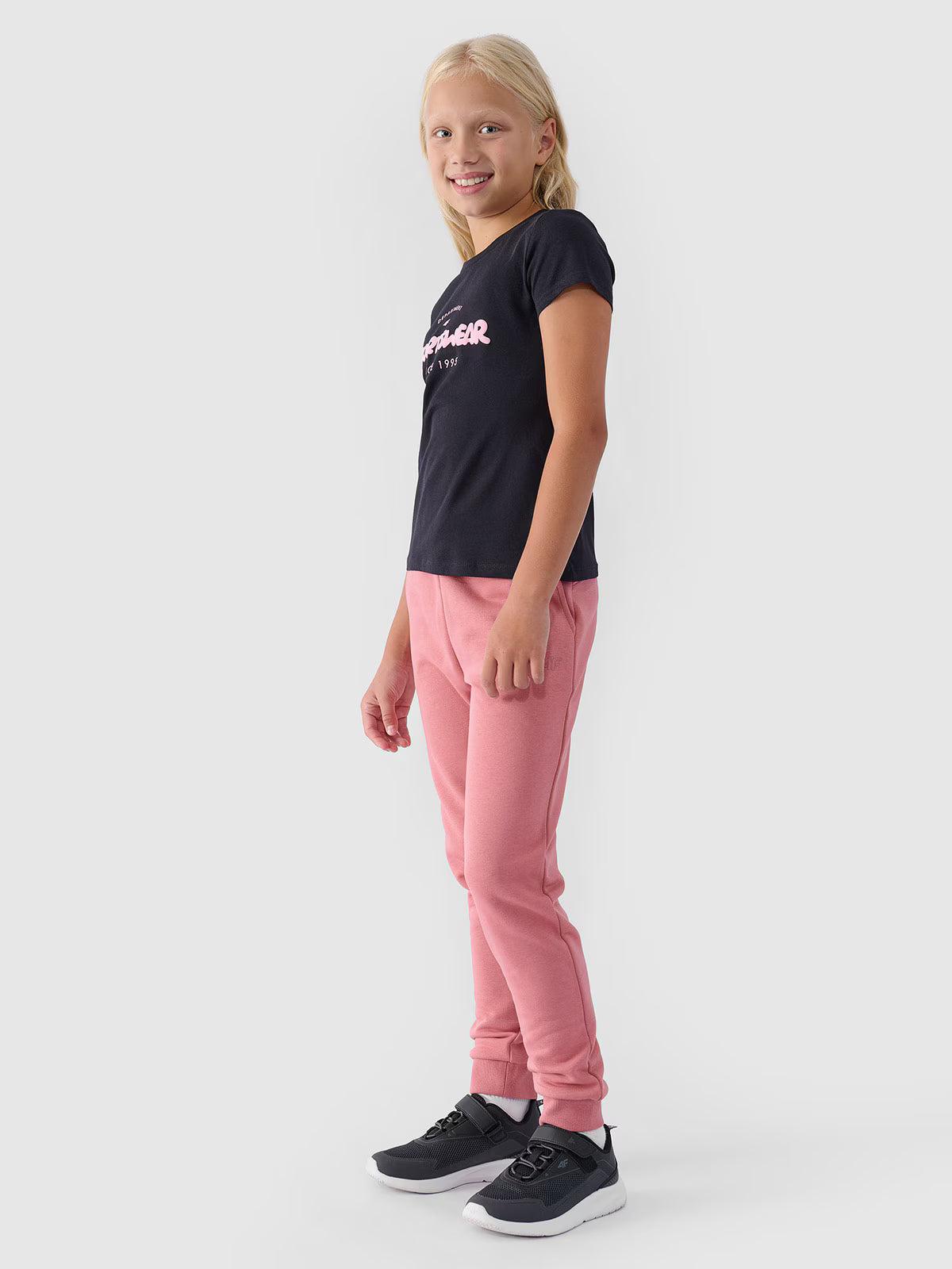 Spodnie dresowe joggery dziewczęce