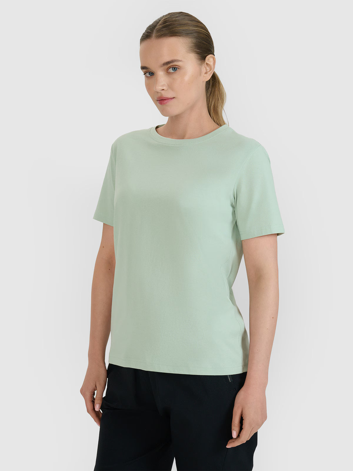 T-shirt oversize z nadrukiem damski