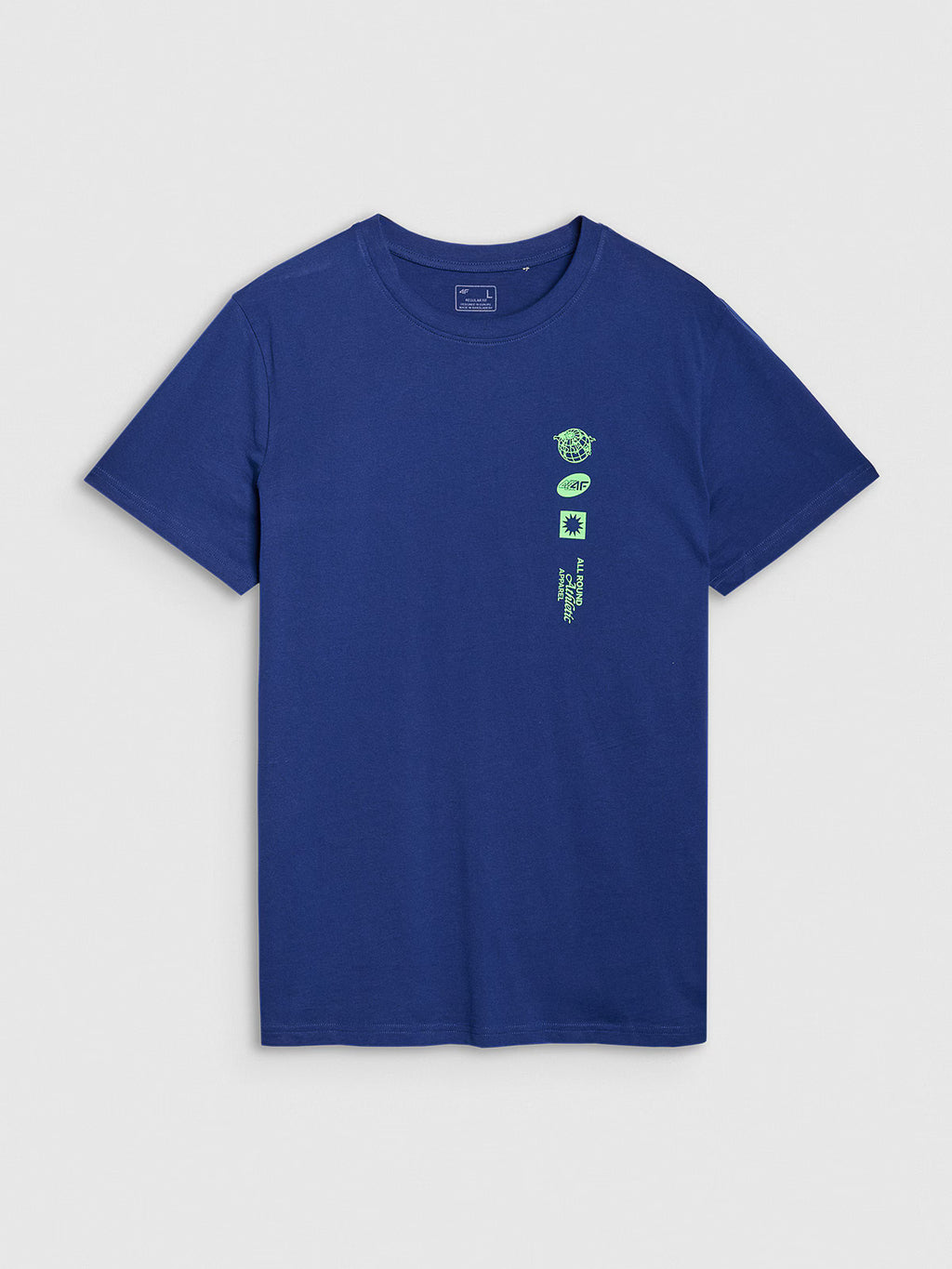 T-shirt regular z nadrukiem męski