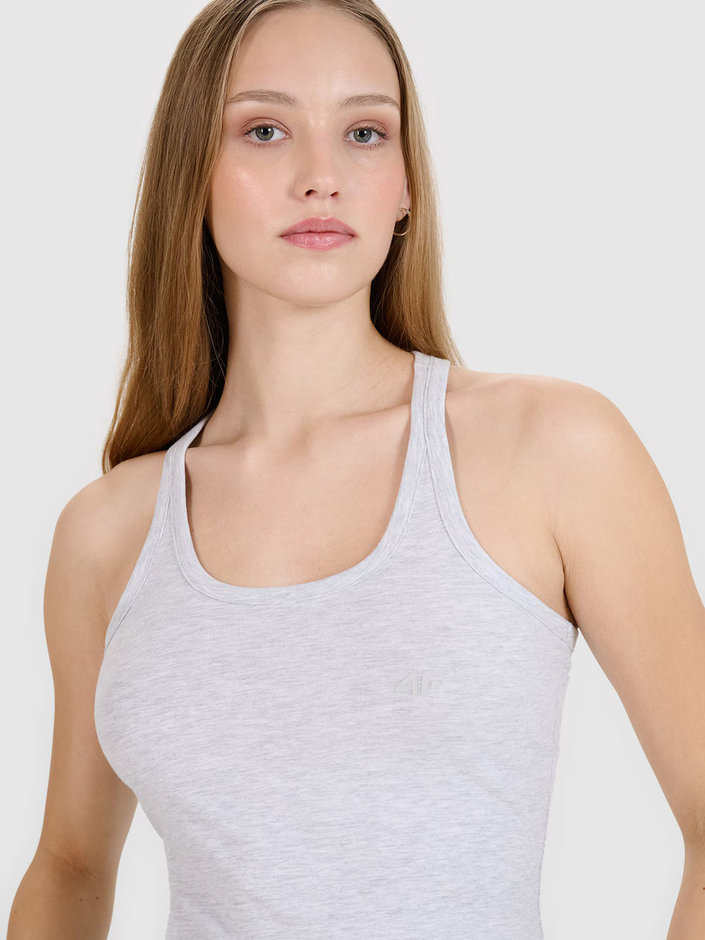 Top slim gładki damski