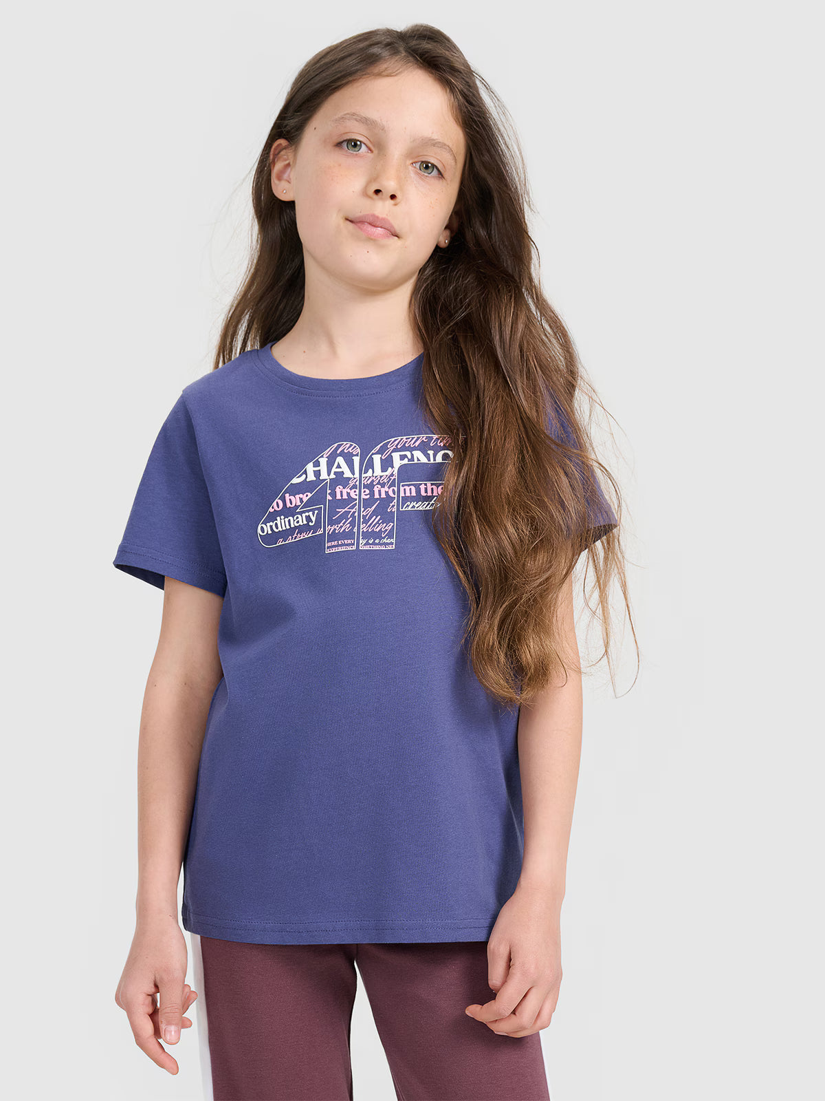 T-shirt regular z nadrukiem dziewczęcy