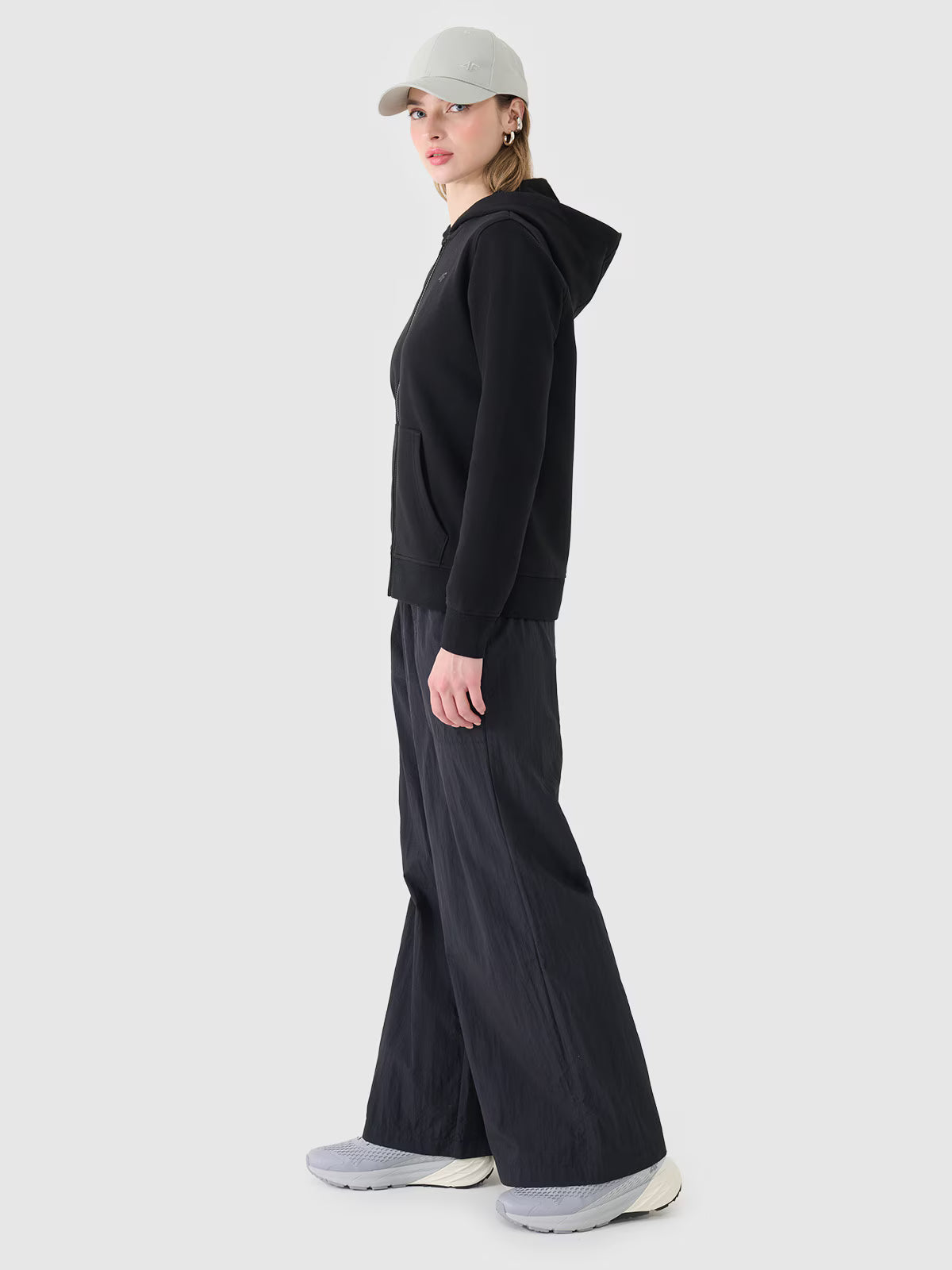 Bluza dresowa rozpinana z kapturem damska