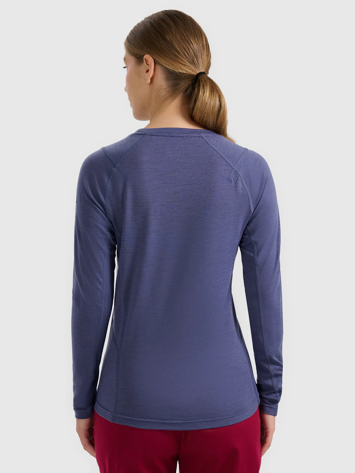 Longsleeve trekkingowy szybkoschnący z wełną merino damski