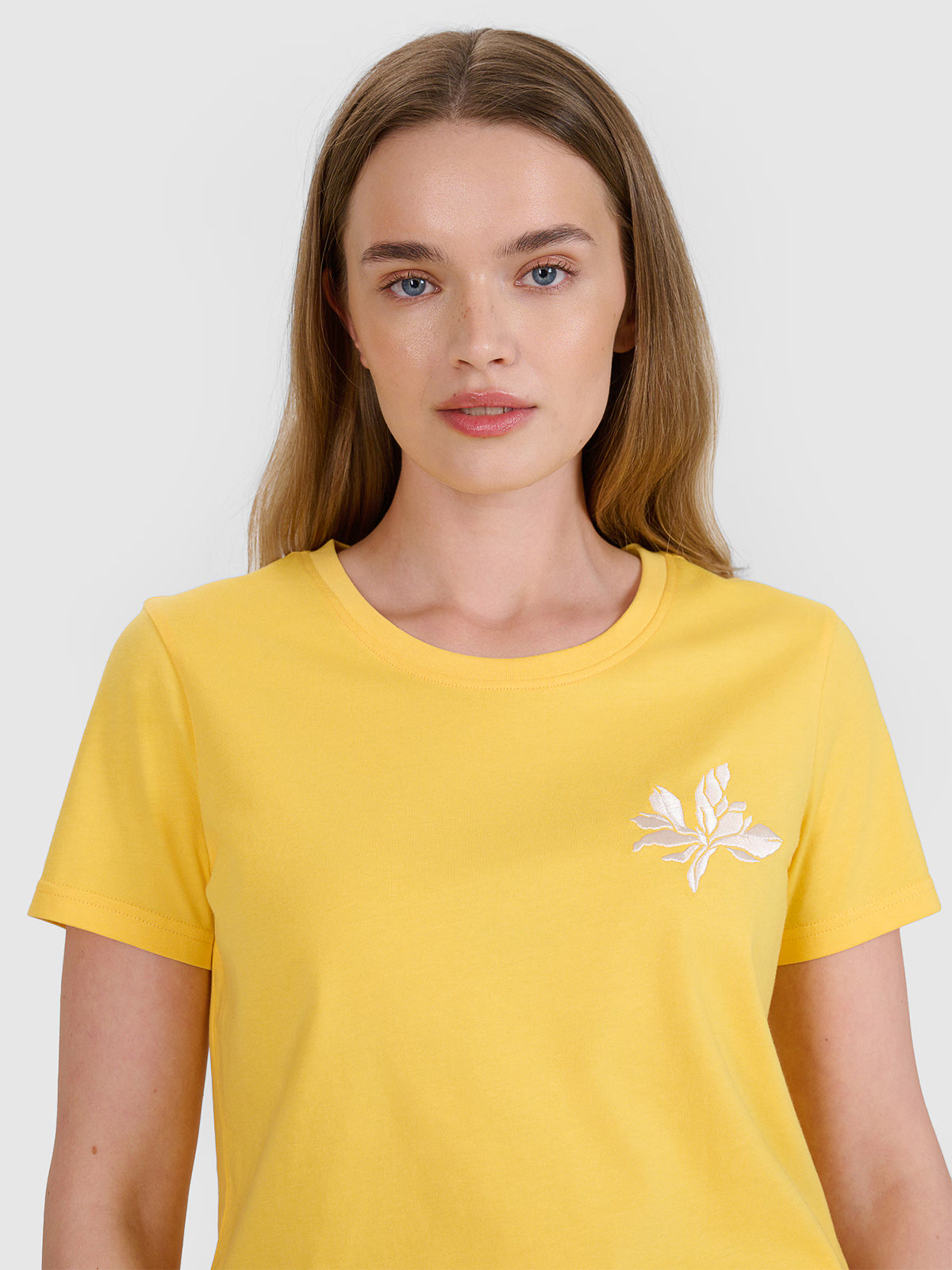 T-shirt regular z nadrukiem damski