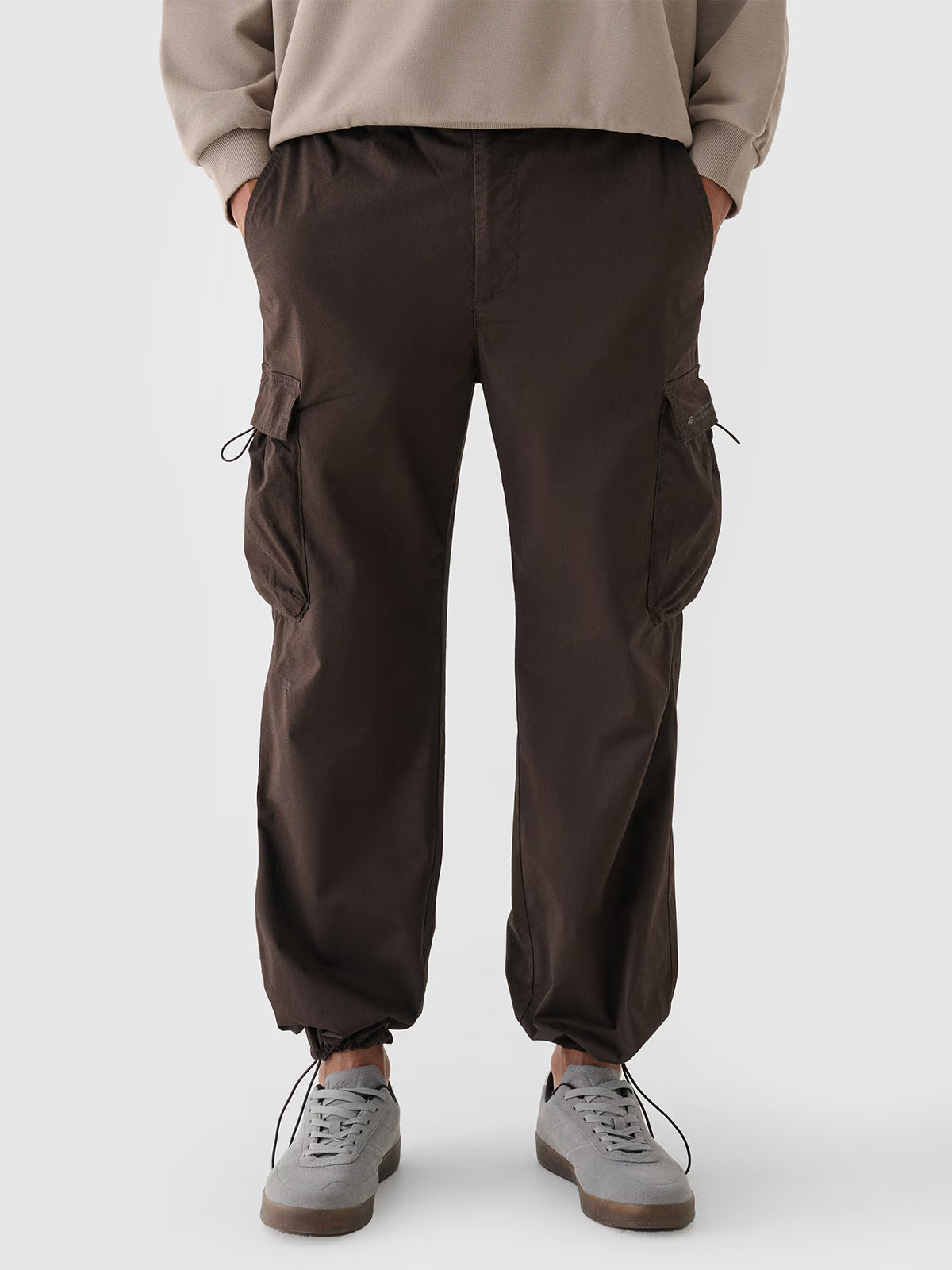 Spodnie casual parachute cargo męskie