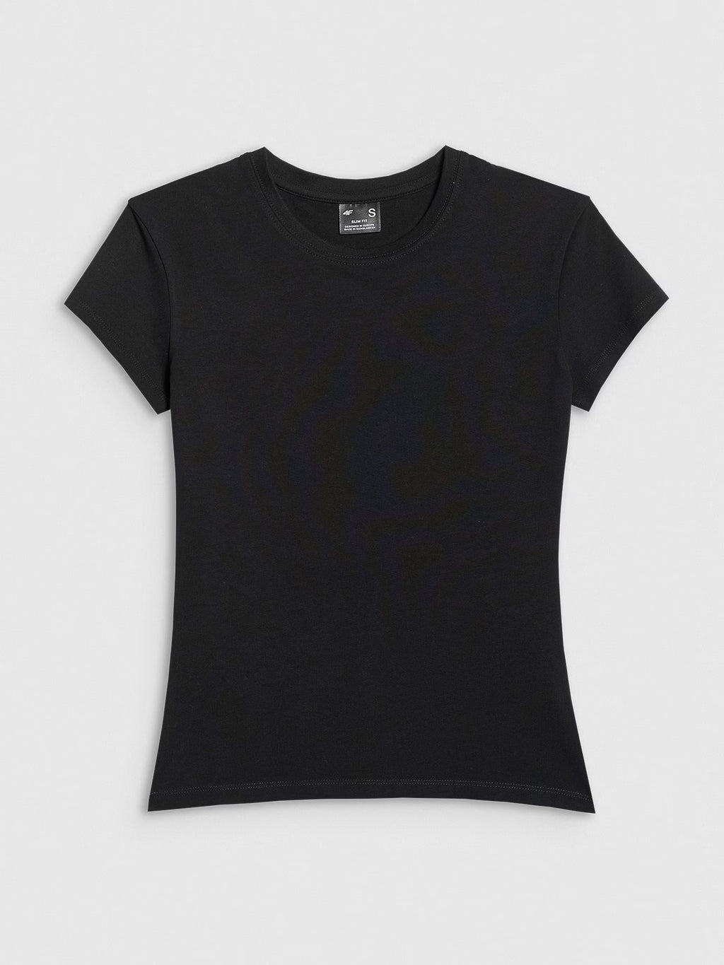 T-shirt slim gładki damski
