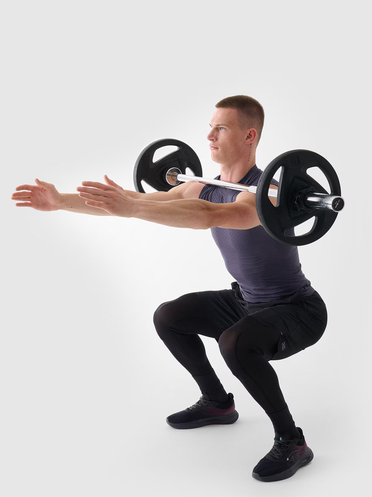 Tank top treningowy bezszwowy szybkoschnący męski 4F x Robert Lewandowski