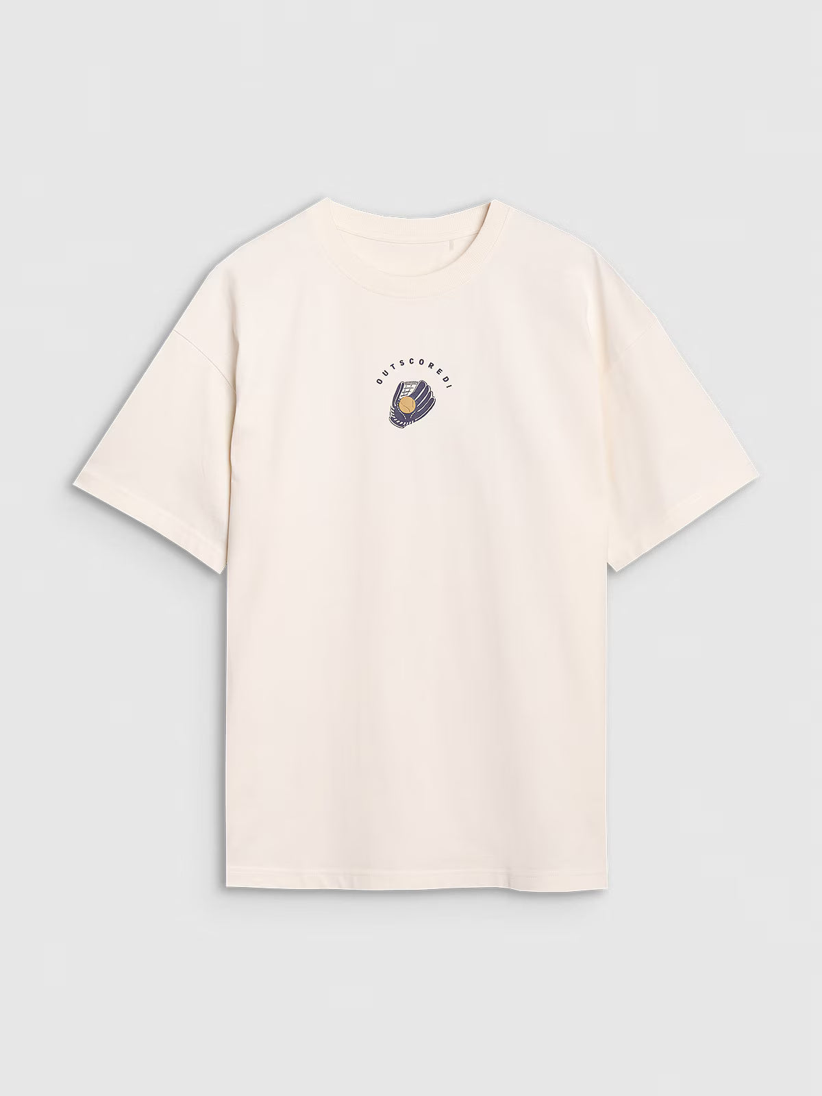 T-shirt oversize z nadrukiem męski