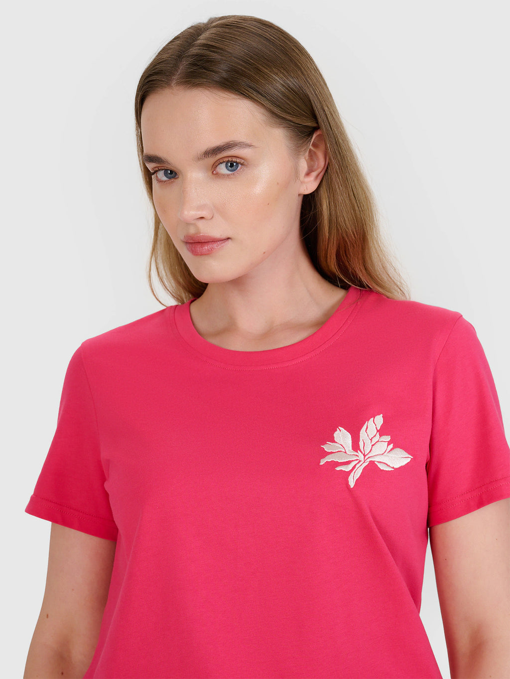 T-shirt regular z nadrukiem damski