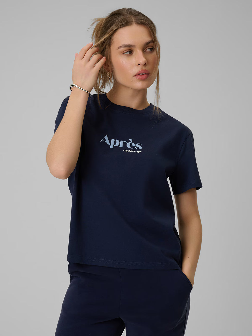 T-shirt boxy z nadrukiem damski