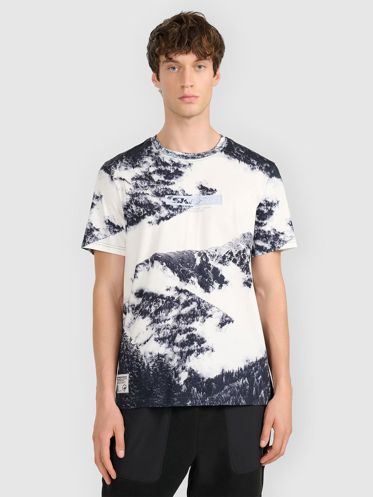 T-shirt regular z nadrukiem męski