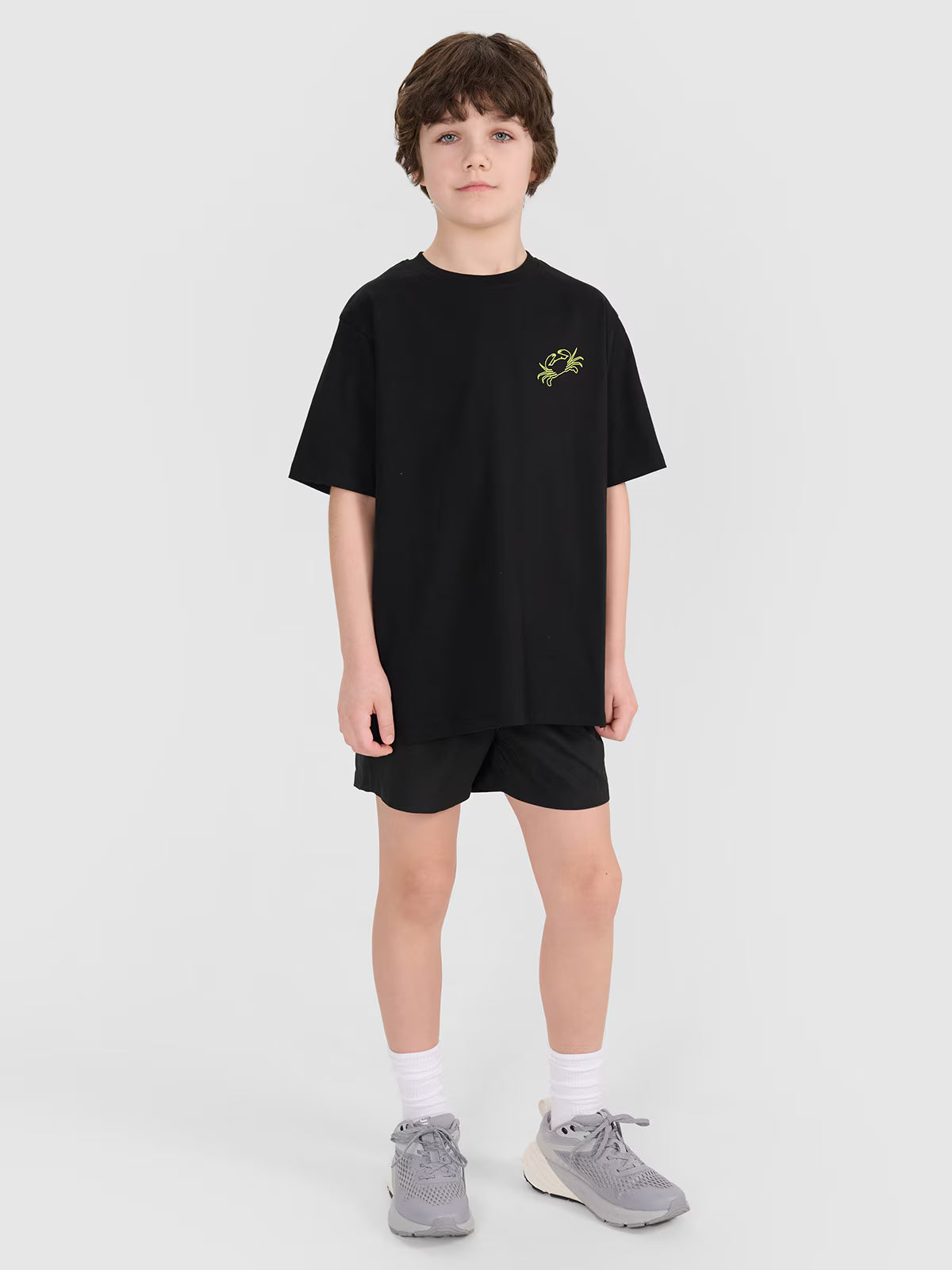 T-shirt oversize z nadrukiem chłopięcy