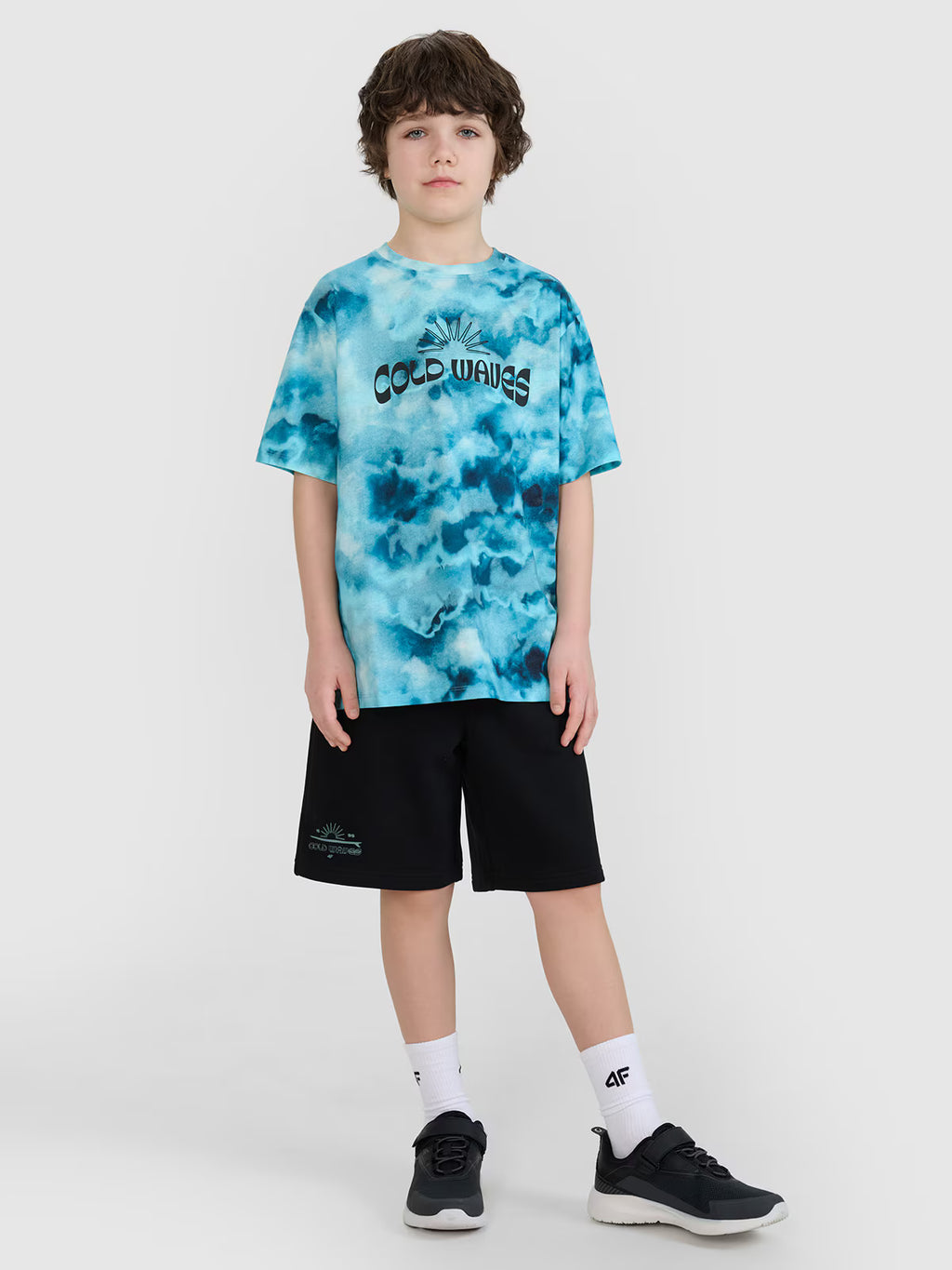 T-shirt oversize z nadrukiem chłopięcy