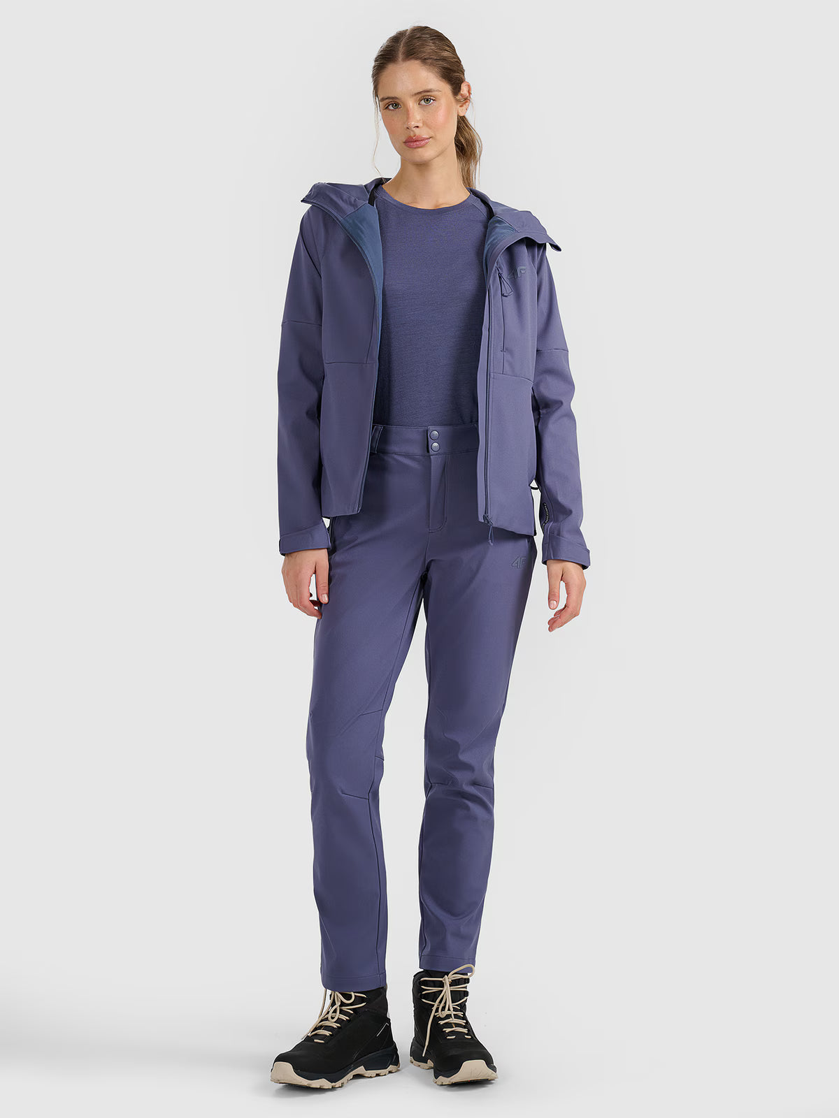 Spodnie trekkingowe softshell membrana 10000 damskie