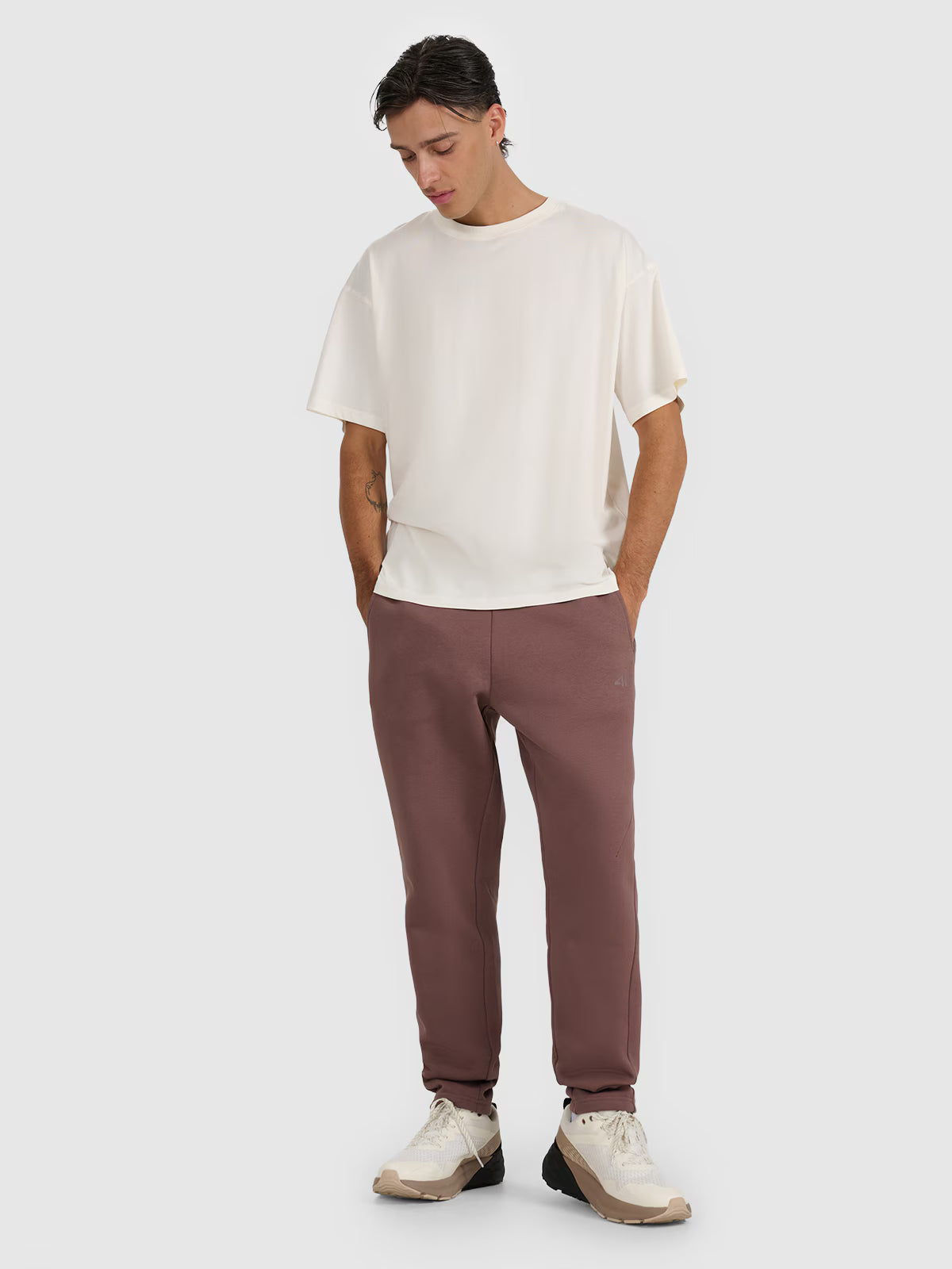 T-shirt oversize z nadrukiem męski