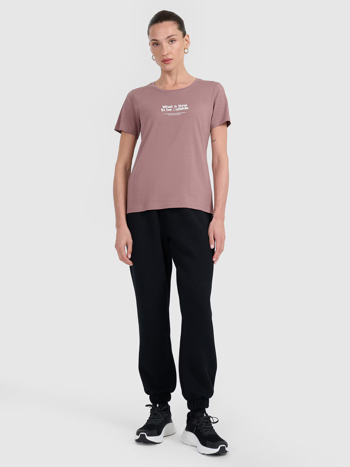 T-shirt regular z nadrukiem damski