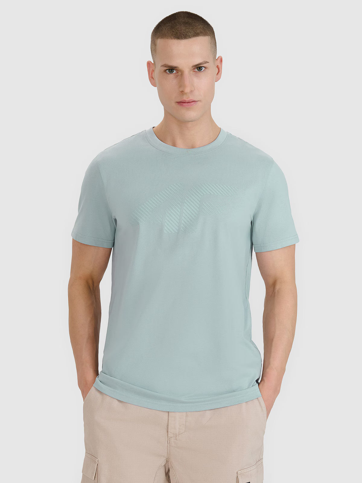 T-shirt regular z nadrukiem męski