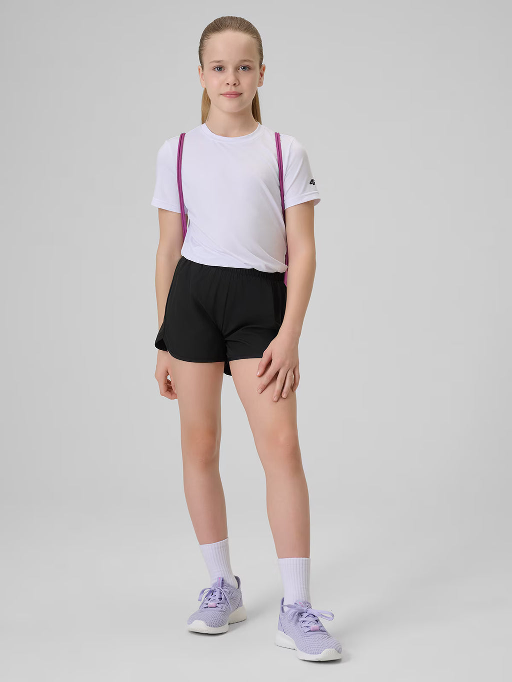 Komplet sportowy na WF (koszulka+spodenki+worek) dziewczęcy