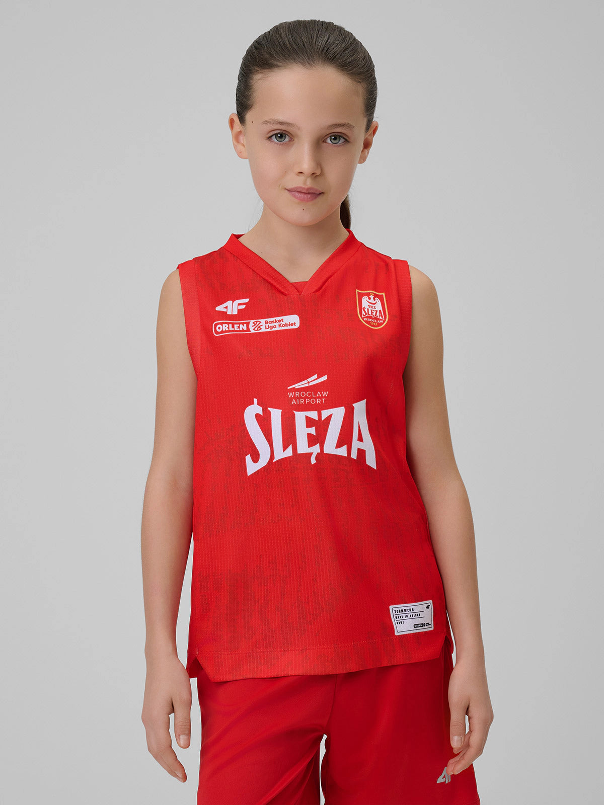 Koszulka meczowa replika domowa z sezonu 2025/26 dziecięca 4F x Ślęza Wrocław