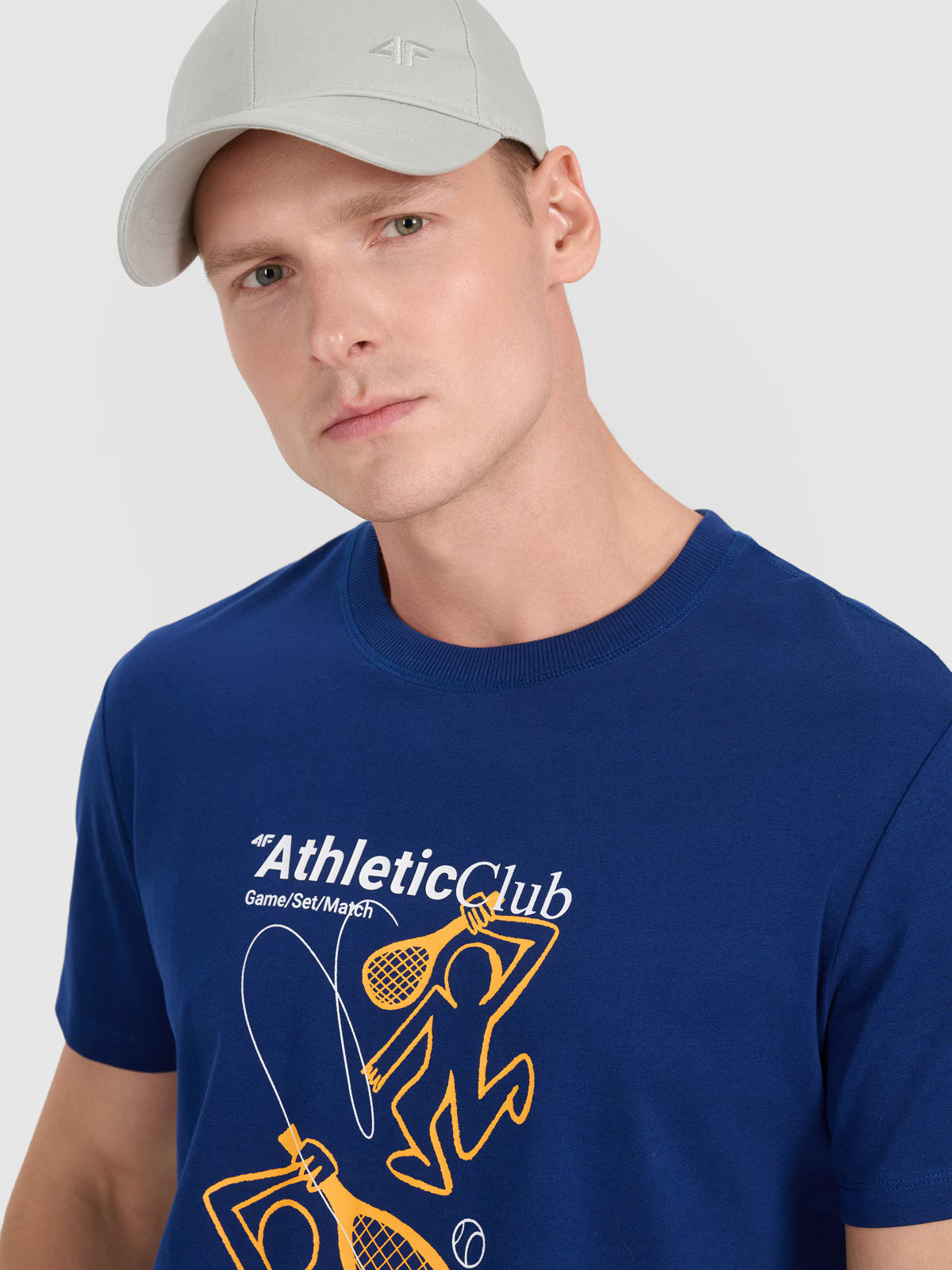 T-shirt regular z nadrukiem męski