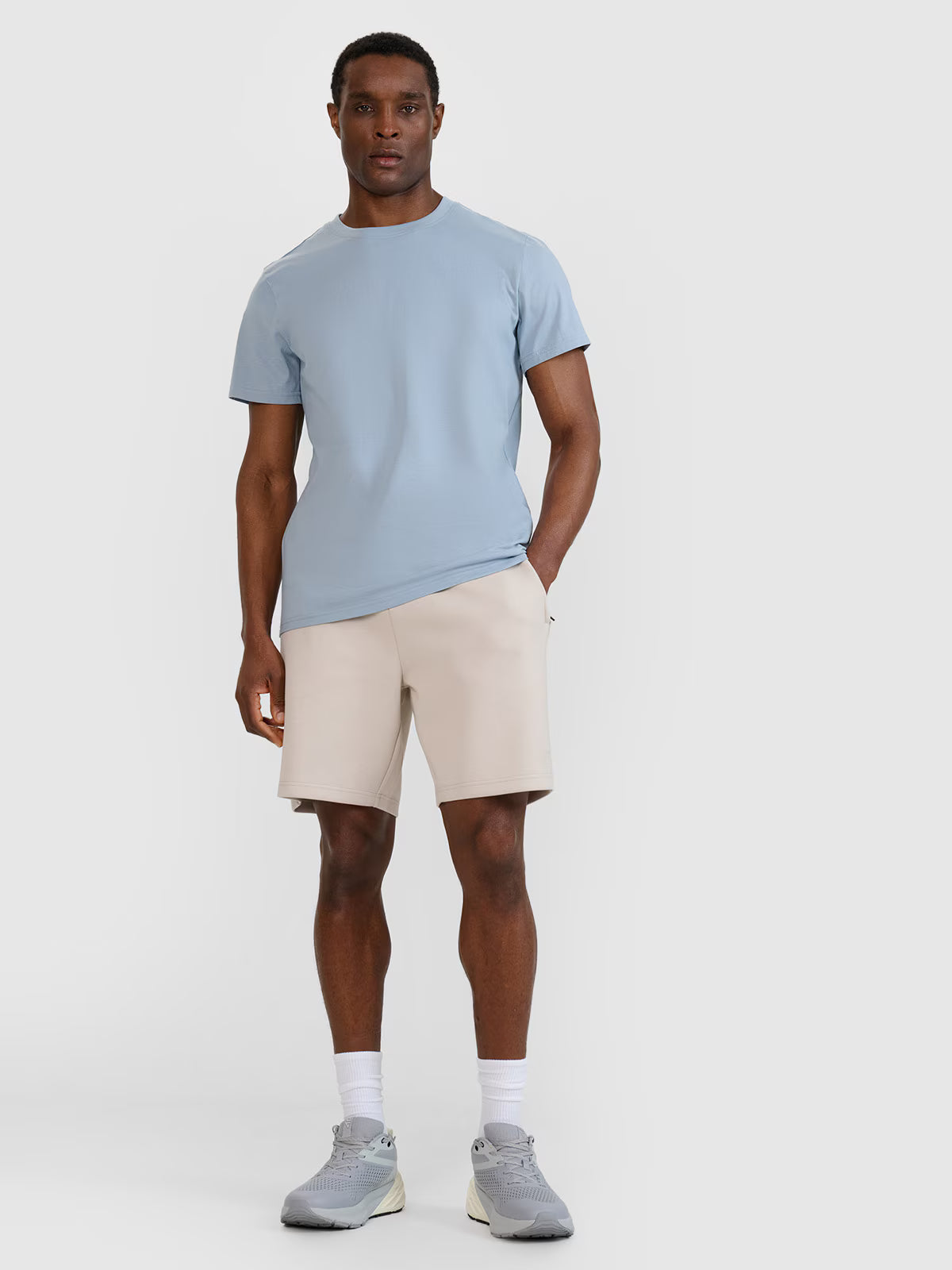 T-shirt regular gładki męski