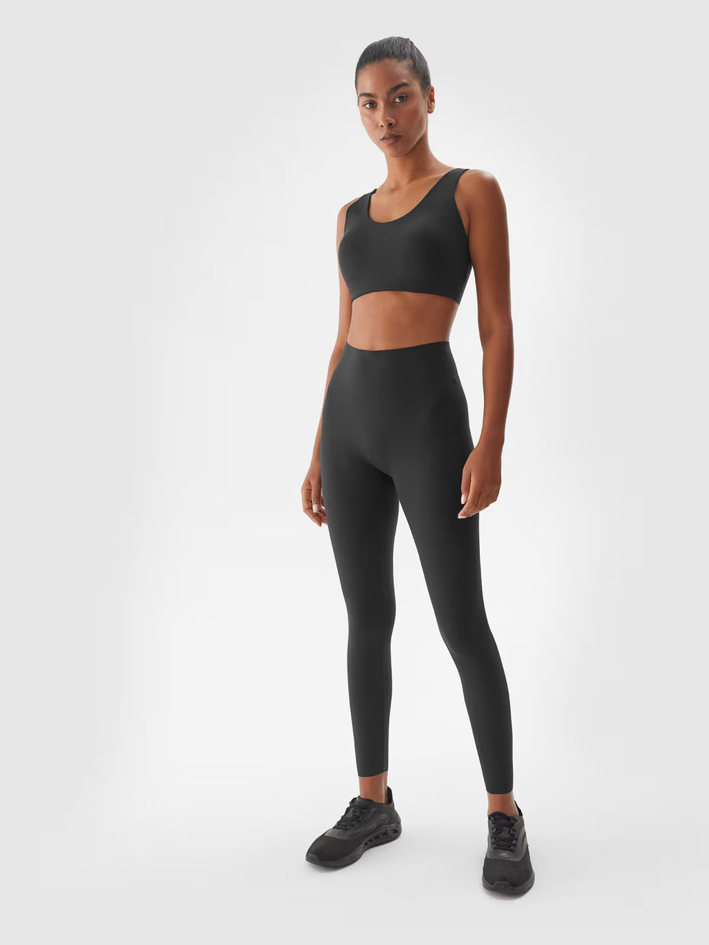 Legginsy treningowe z wysokim stanem damskie