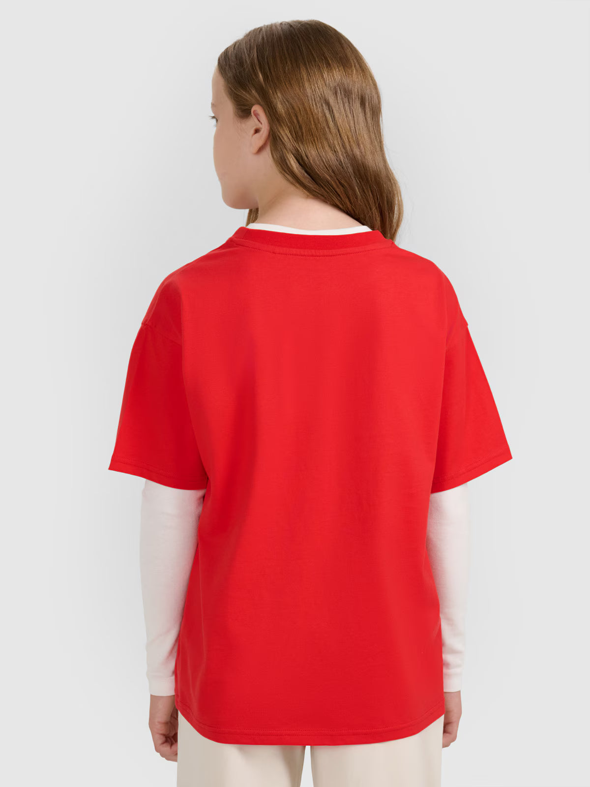 T-shirt regular z nadrukiem dziewczęcy
