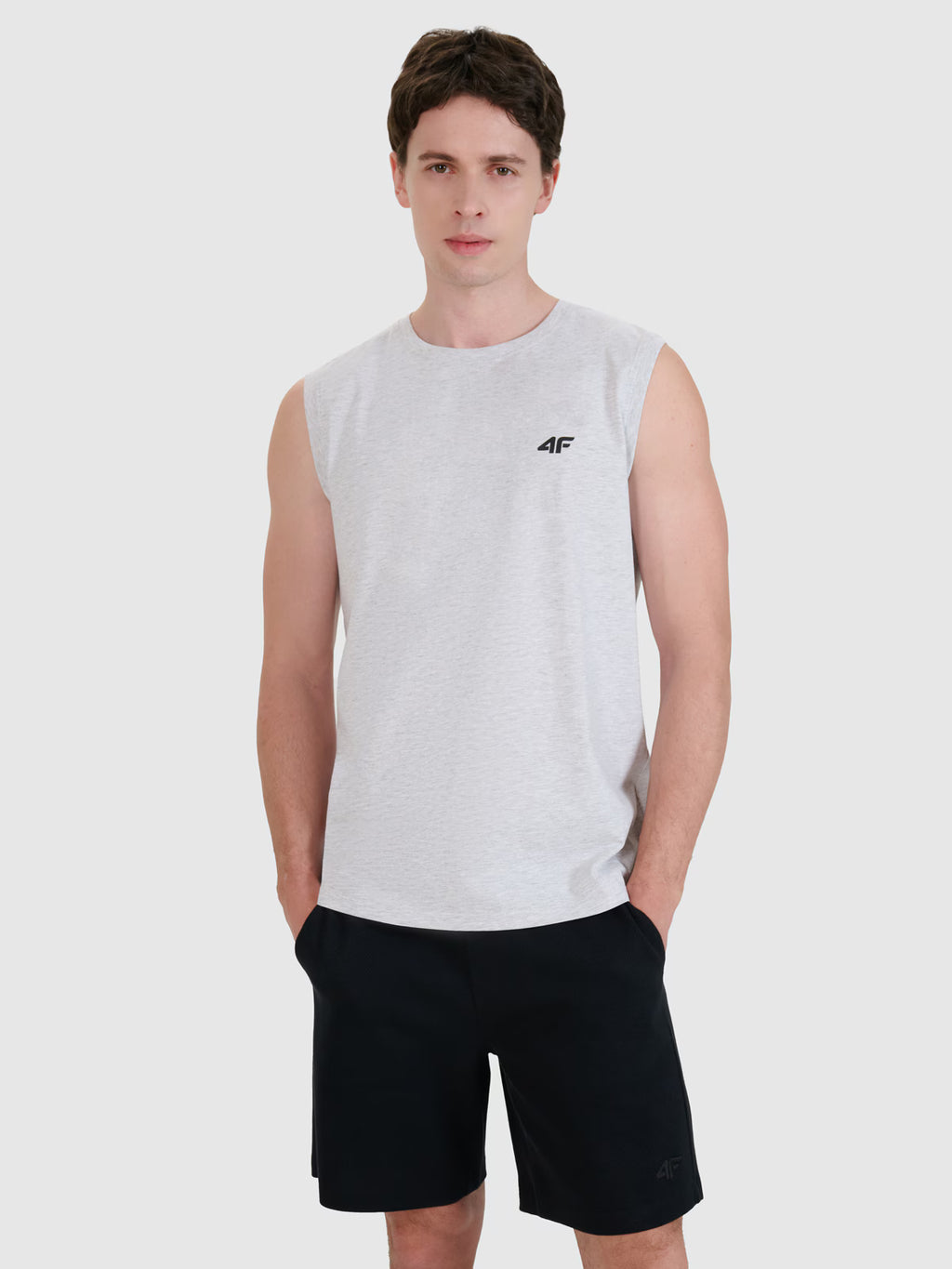 Tank top regular gładki męski