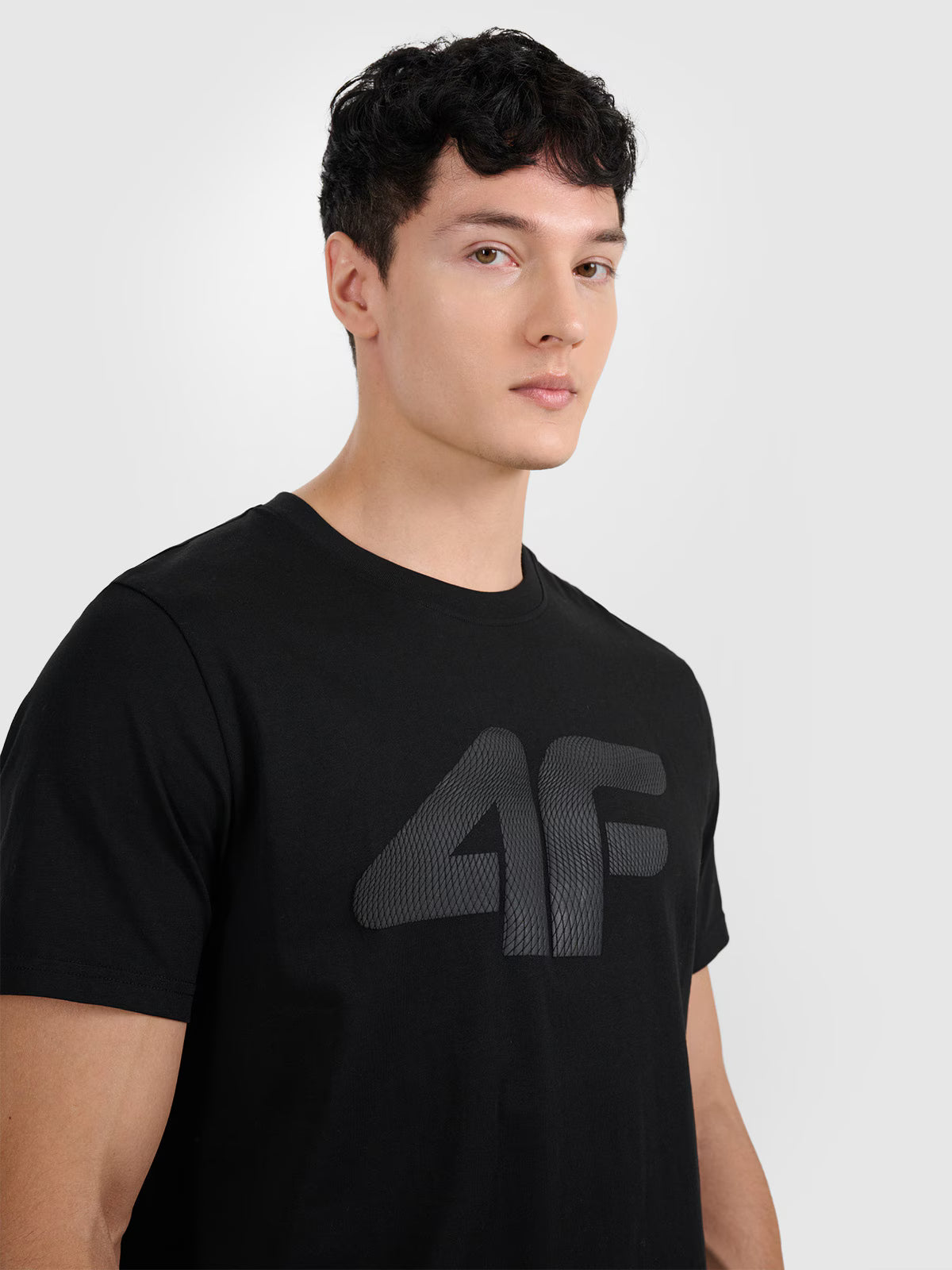 T-shirt regular z nadrukiem męski