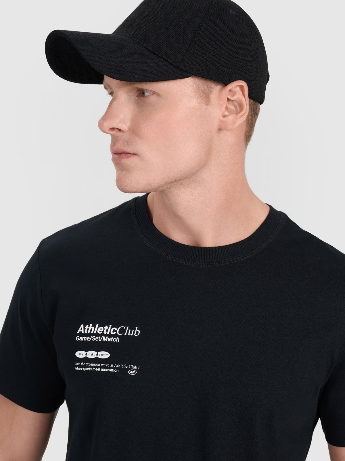 T-shirt regular z nadrukiem męski