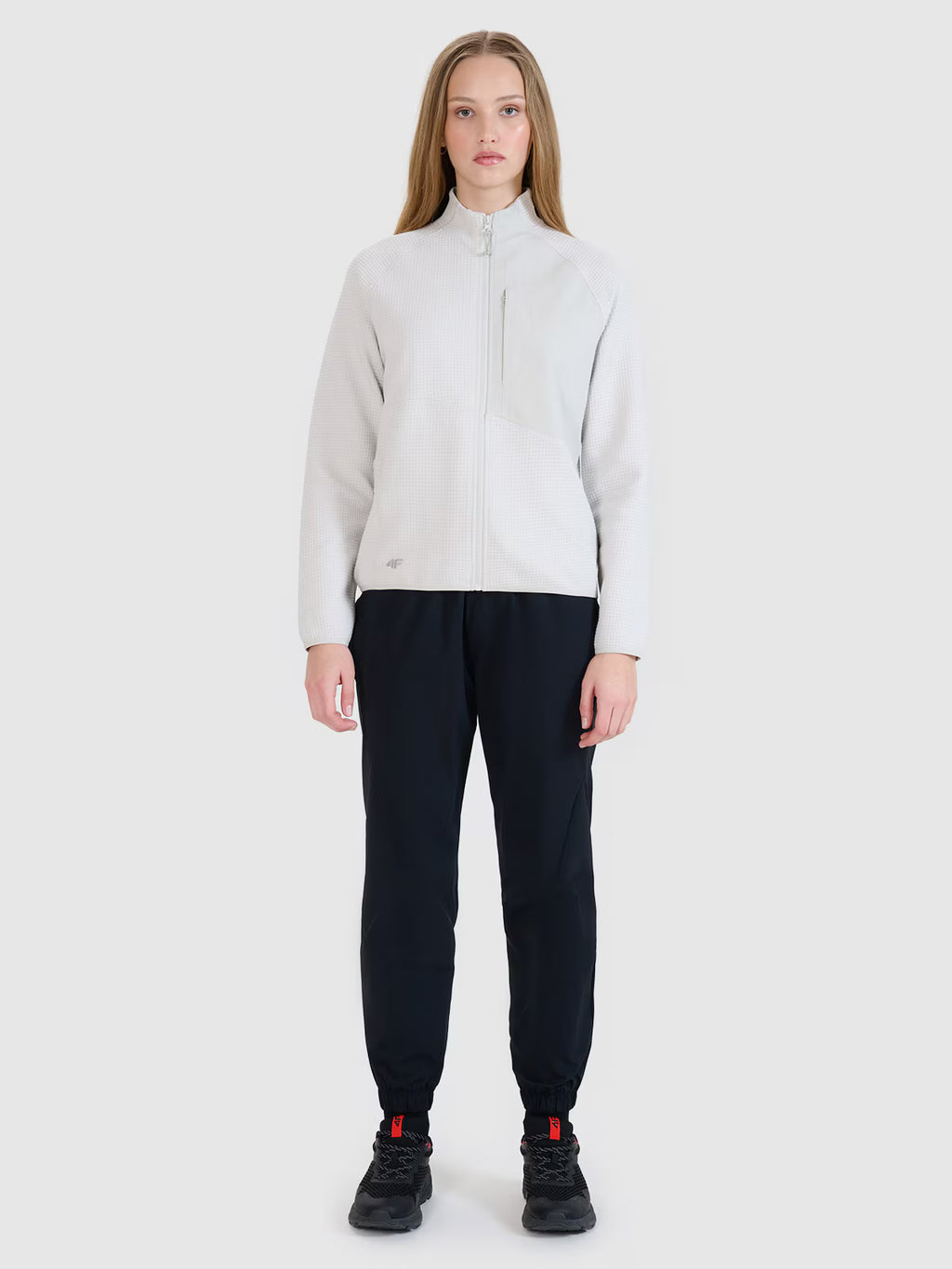 Bluza dresowa rozpinana bez kaptura damska