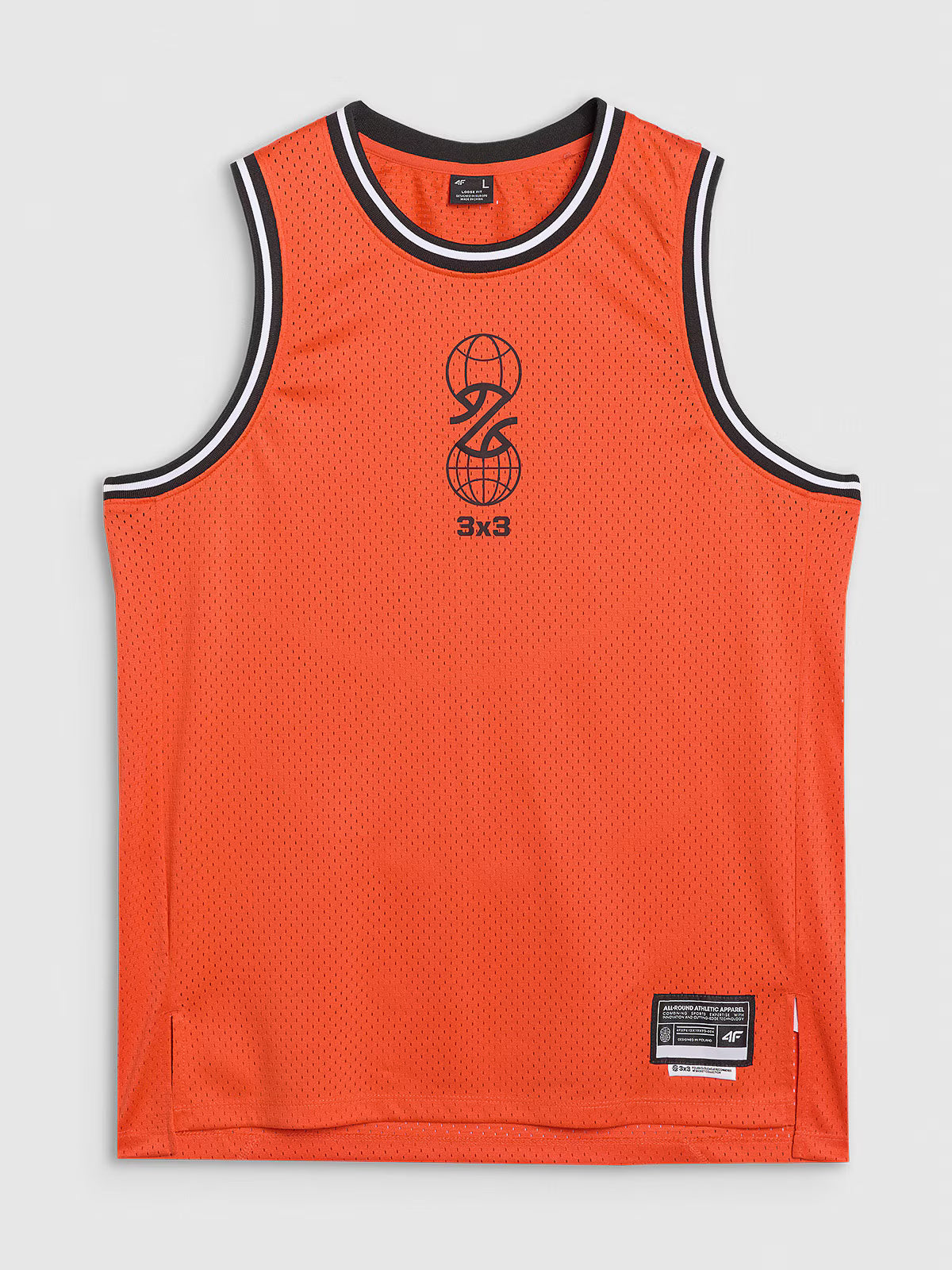 Tank top do koszykówki oversize szybkoschnący męski