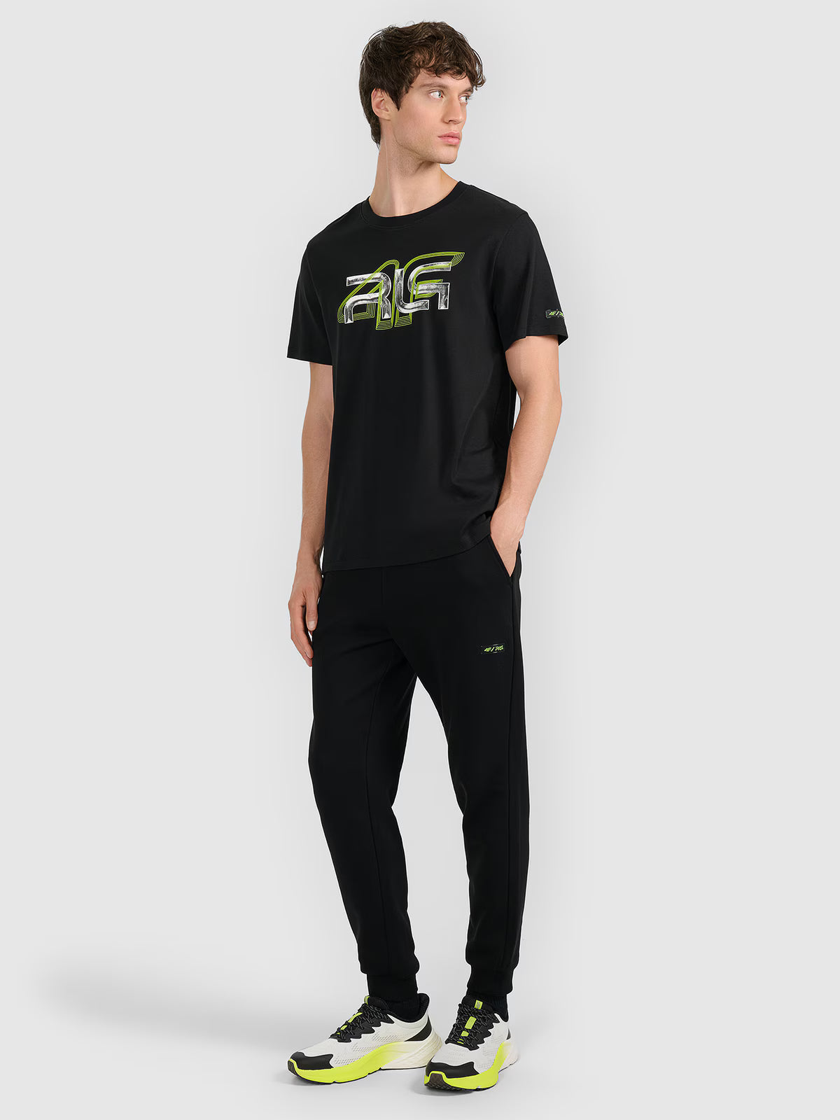 T-shirt regular z nadrukiem męski 4F x Robert Lewandowski