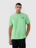 T-shirt oversize z nadrukiem męski