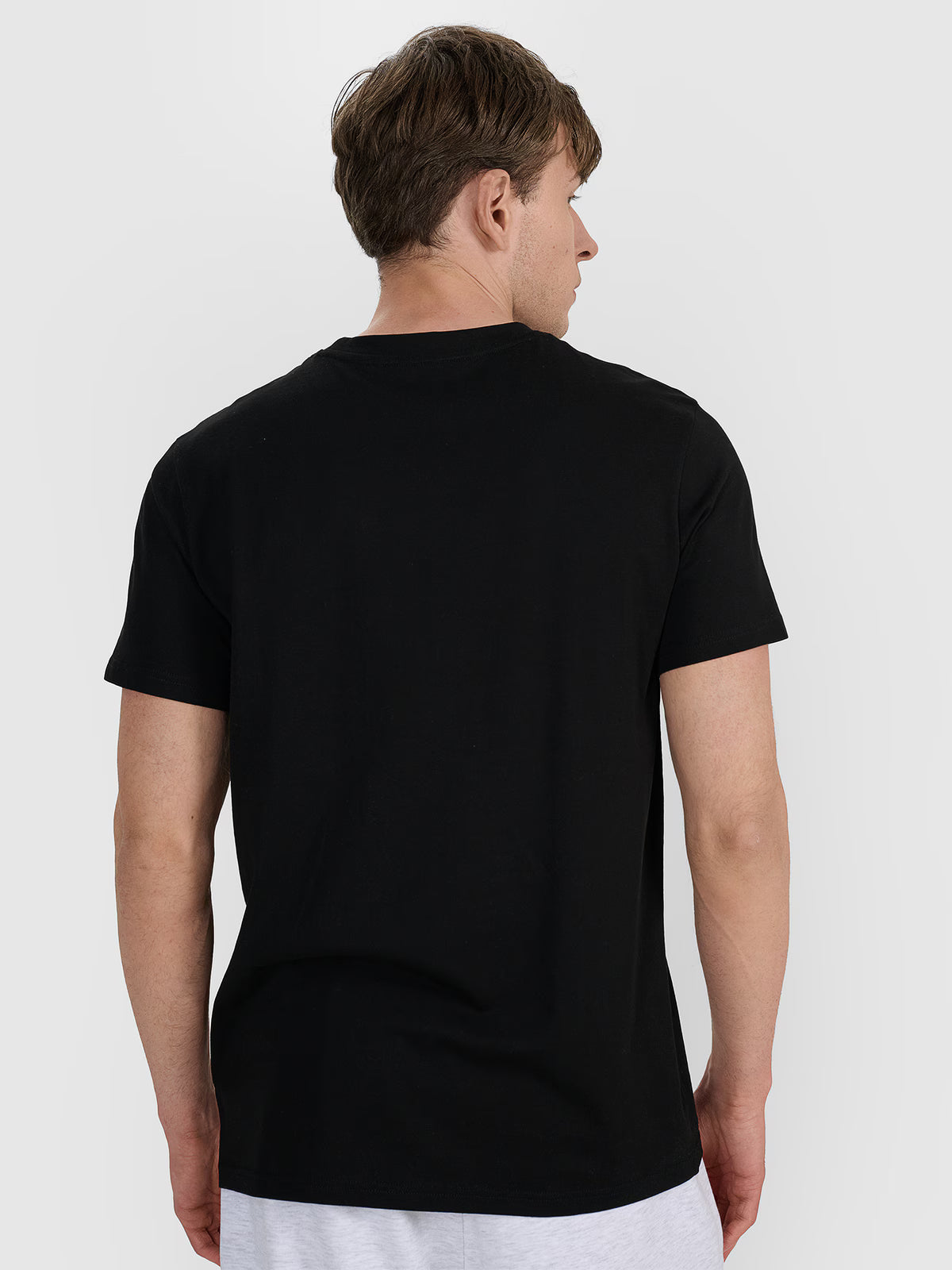 T-shirt regular z nadrukiem męski