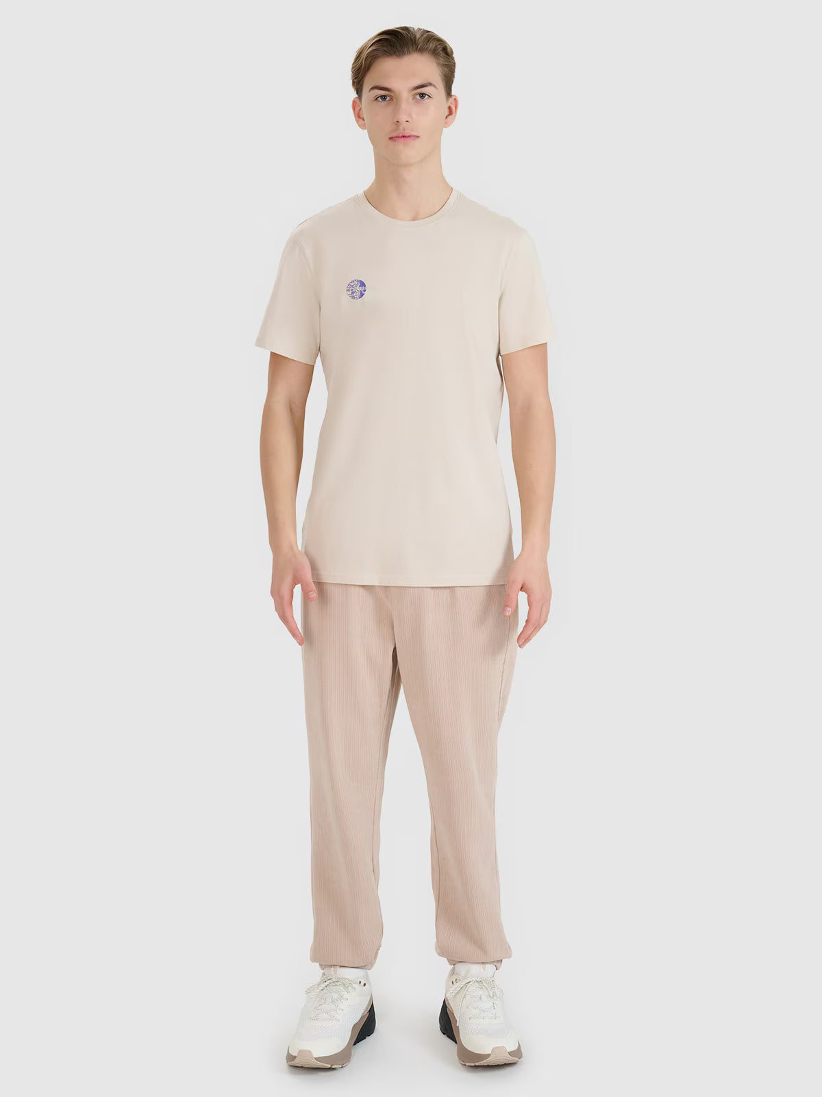 T-shirt regular z nadrukiem męski