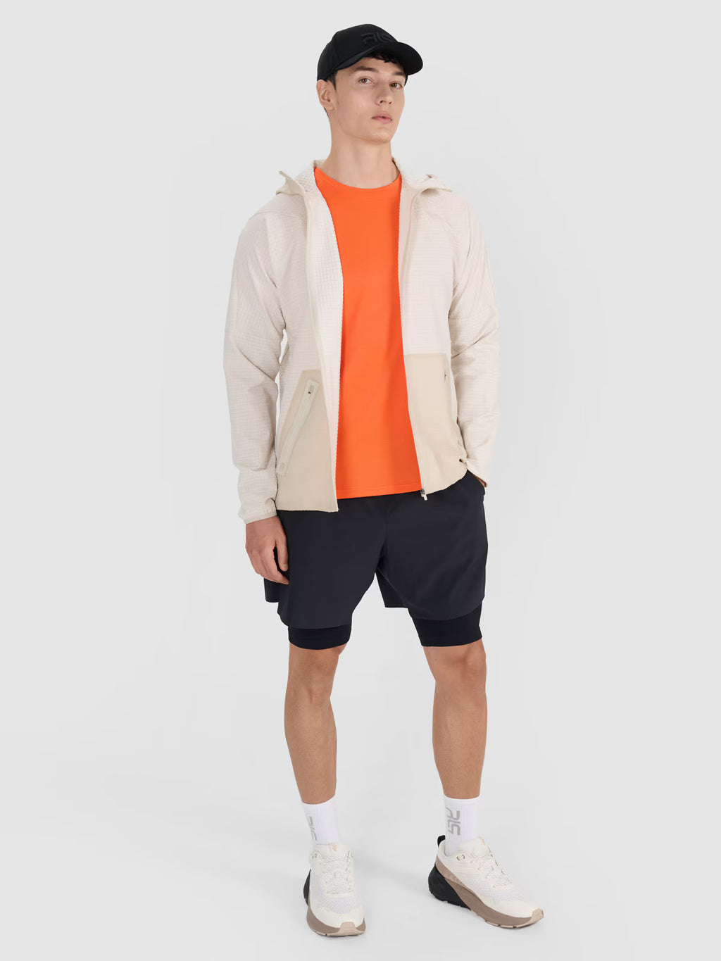 Bluza treningowa rozpinana z kapturem męska 4F x Robert Lewandowski