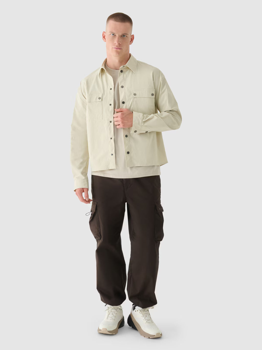 T-shirt oversize z nadrukiem męski