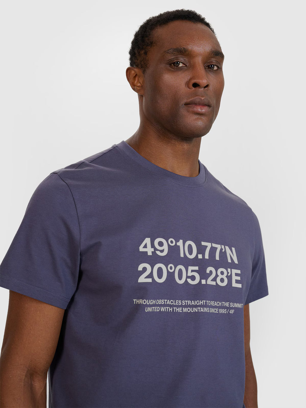 T-shirt regular z nadrukiem męski