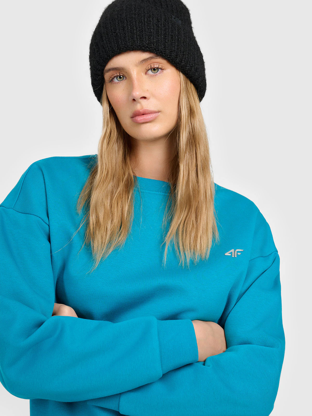 Bluza dresowa nierozpinana bez kaptura damska