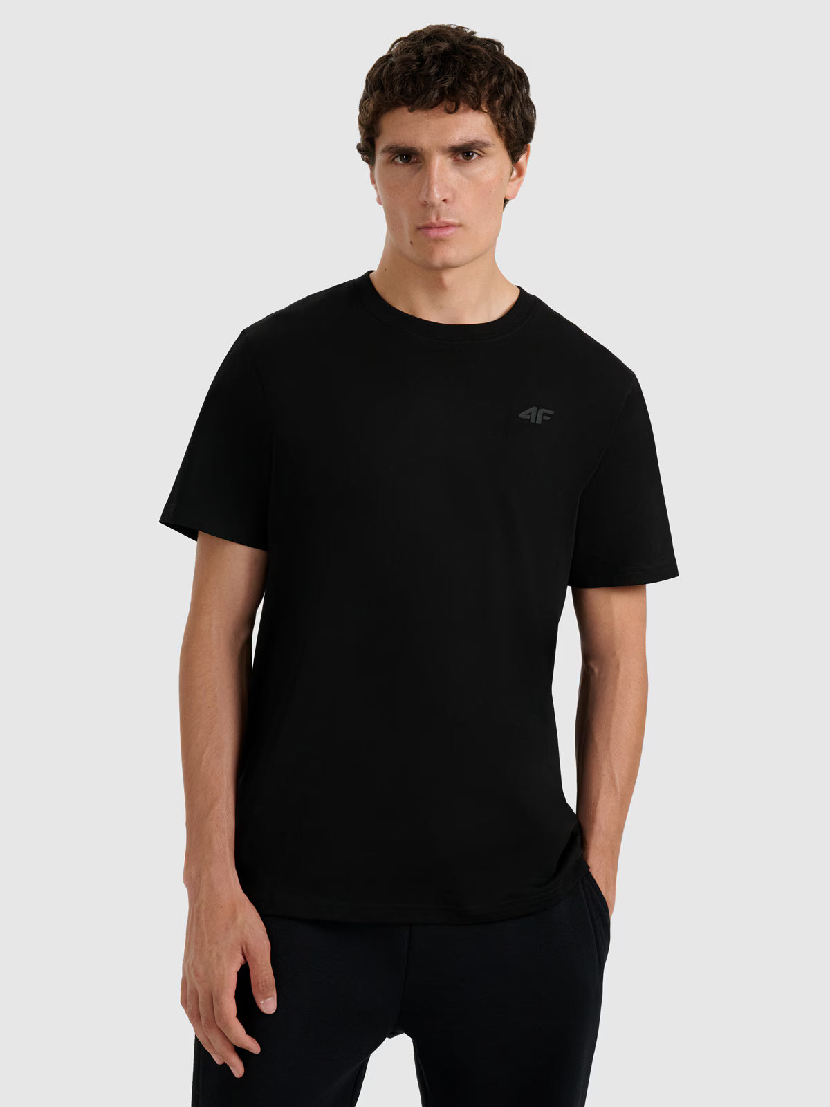 T-shirt regular gładki męski