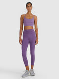 Legginsy treningowe 7/8 z wysokim stanem damskie