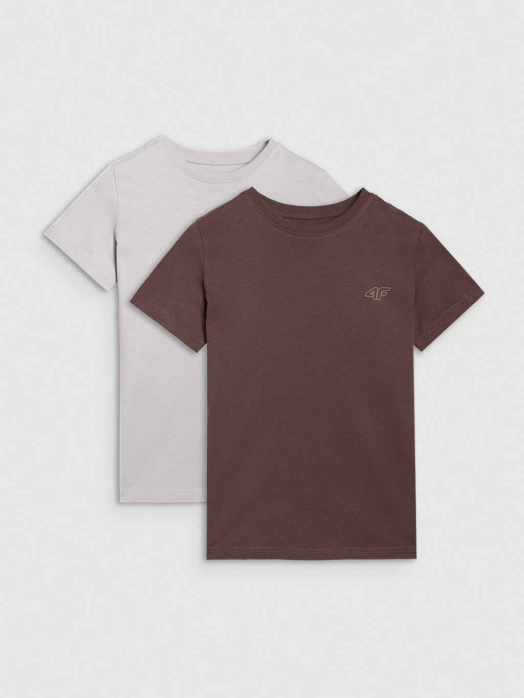 T-shirt regular gładki (2-pack) dziecięcy