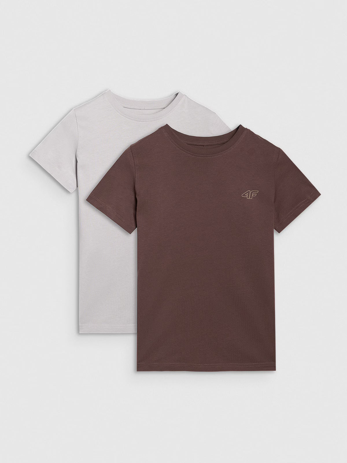 T-shirt regular gładki (2-pack) dziecięcy