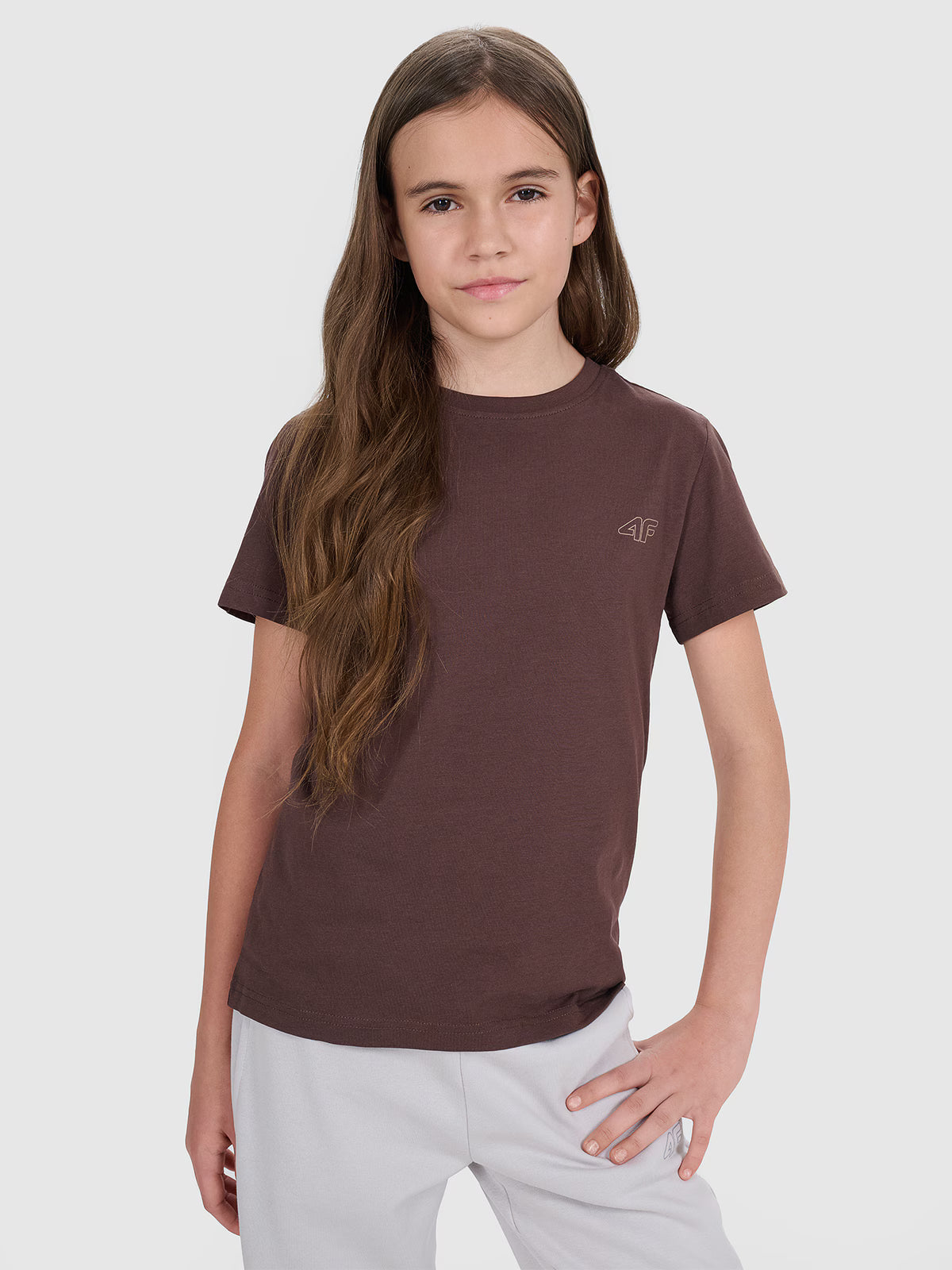 T-shirt regular gładki (2-pack) dziecięcy