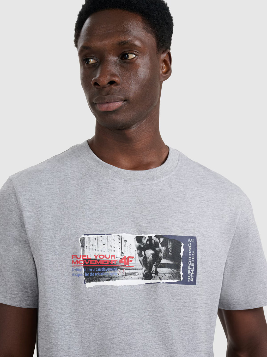 T-shirt regular z nadrukiem męski