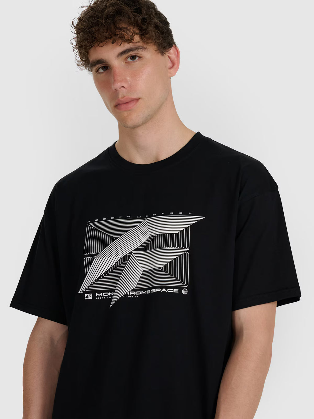 T-shirt regular z nadrukiem męski