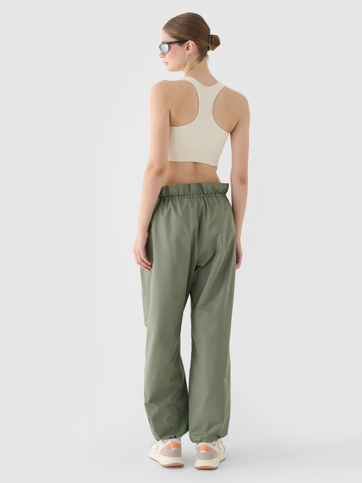 Spodnie casual parachute oversize damskie