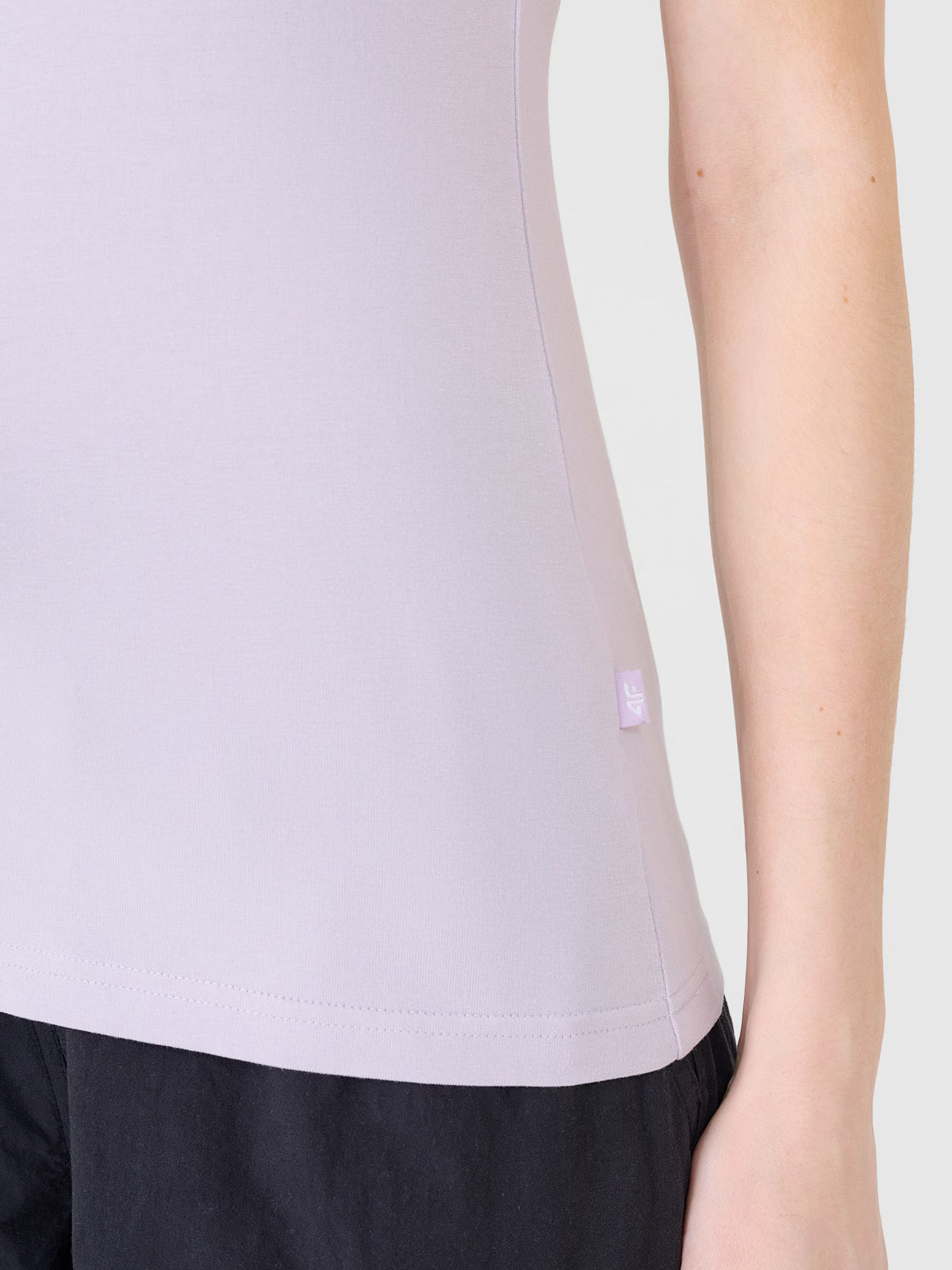 T-shirt slim gładki damski