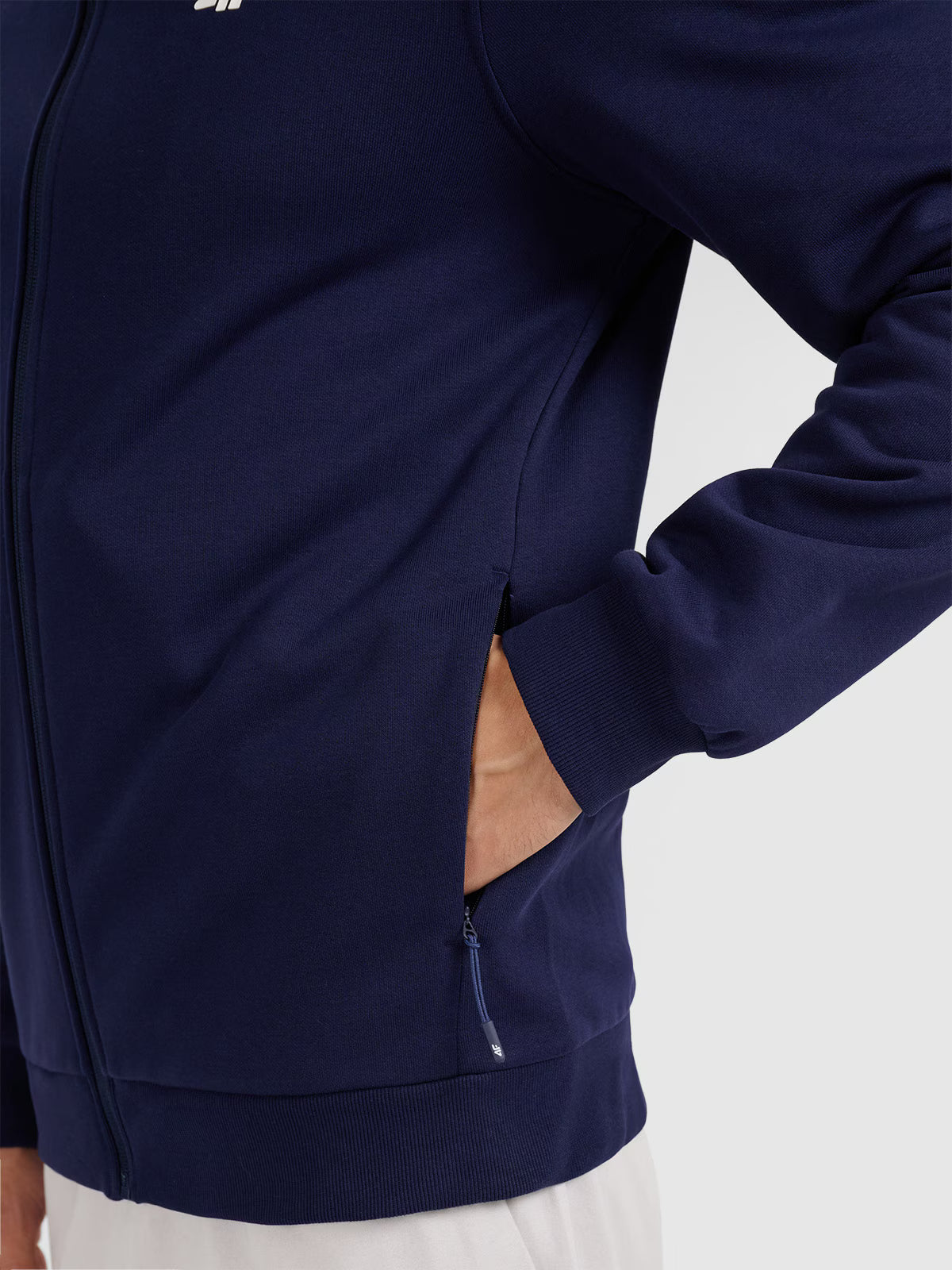 Bluza dresowa rozpinana bez kaptura męska